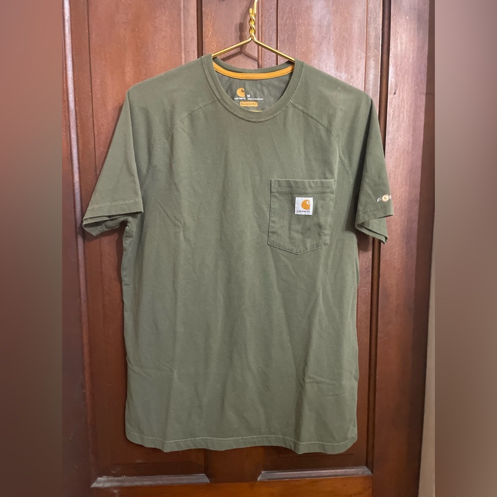 Carhartt Olive Green Short Sleeve Pocket Tee